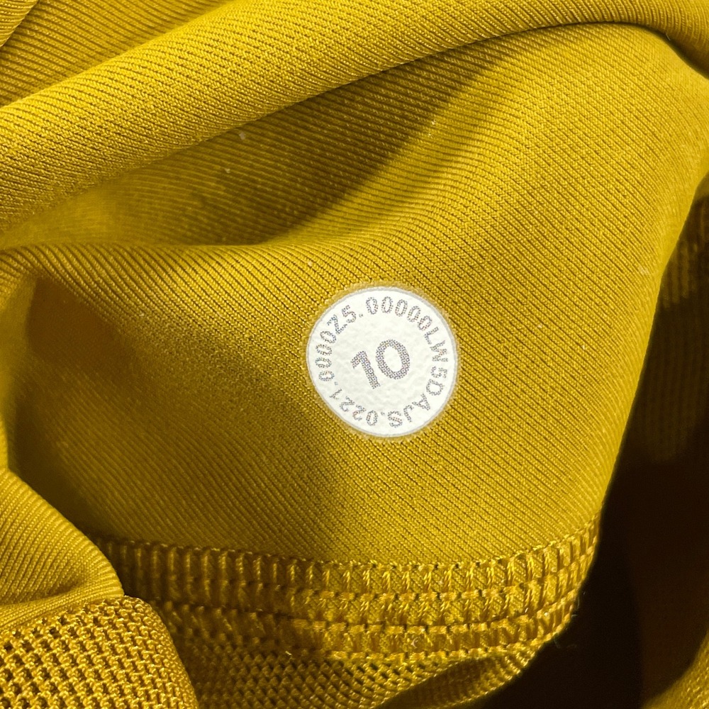 Lululemon Power Thru High-Rise Tight 25" Leggings Womens 10 Gold Spice Train Gym - Picture 3 of 11